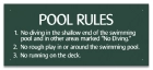 Iowa Pool Rules Sign