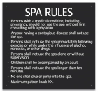 Iowa Spa Rules Sign