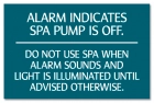 ISPSC Spa and Hot Tub Alarm Sign