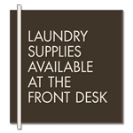 Laundry Supplies Available at the Front Desk