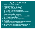 MAHC Aquatic Venue Rules Sign