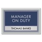Manager on Duty Sign w/ Nameplate