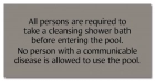 Massachusetts Pool Rules Health Sign