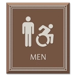 Men Sign w/Male & Dynamic ISA Symbols
