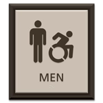 Men Sign w/Male & Dynamic ISA Symbols