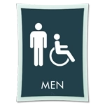 Men Sign w/Male & ISA Symbols