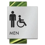 Men Sign w/Male & ISA Symbols