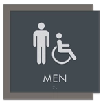 Men Sign w/Male & ISA Symbols