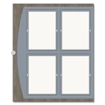 Menu Display w/4 Insert Holders