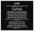 Mobile County, Alabama Pool Safety Rules Sign