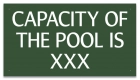 Montana Pool Capacity Sign