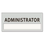 Nameplate Sign w/ Title