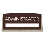 Nameplate Sign w/ Title