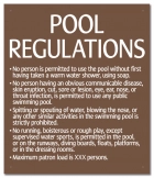 Nebraska Pool Regulations Sign