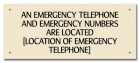 Nevada Emergency Phone Location Sign