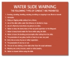 Nevada Water Slide Rules Sign