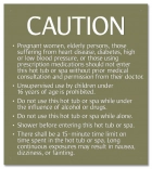 New Jersey Hot Tub Spa Caution Sign