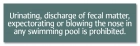 New York Pool Pollution Prohibited Sign