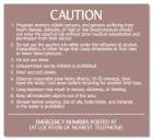 North Carolina Spa Rules Sign