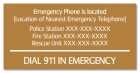 Ohio Emergency Phone Sign
