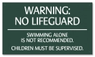 Ohio No Lifeguard Sign