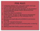 Oklahoma Pool Rules Sign