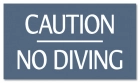 Ontario Canada No Diving Sign