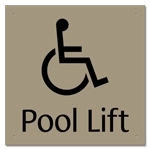 Pool Lift w/ ISA Symbol - Large