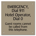 Recreation Area Telephone Sign