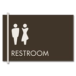 Restroom Sign w/ Unisex Symbols