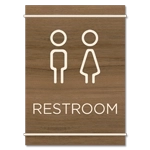 Restroom Sign w/ Unisex Symbols