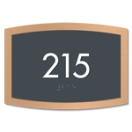 Room Number Sign (Rounded)