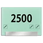 Room Number Sign w/Symbols