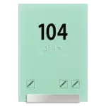 Room Number Sign w/Symbols