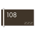 Room Number Sign w/Symbols