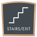Stairs / Exit Sign w/Symbol