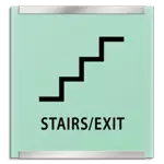 Stairs / Exit Sign w/Symbol