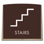 Stairs Sign w/ Symbol