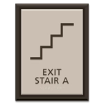 Stairway Exit Sign - DC Compliant