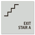 Stairway Exit Sign - DC Compliant