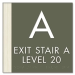 Stairway ID Sign - NYC Compliant