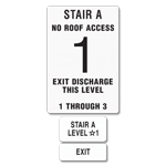 Stairwell ID (Exit Level) - North Carolina Code 3 Floors or Less