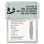 Standard Elevator Evacuation Plans - CA Compliant
