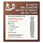 Standard Elevator Evacuation Plans - CA Compliant