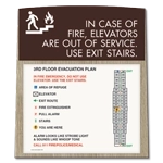 Standard Elevator Evacuation Plans - CA Compliant