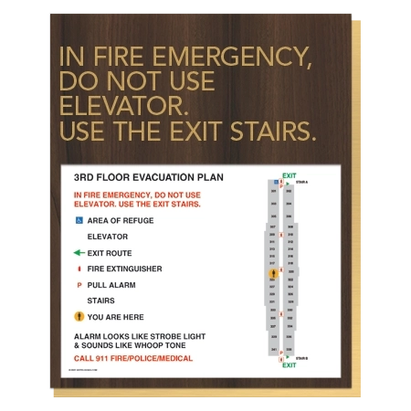 Standard Elevator Evacuation Plans - NYC Compliant