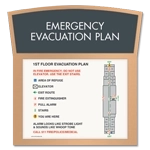 Standard Entrance Evacuation Plans - CA Compliant