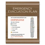 Standard Entrance Evacuation Plans - CA Compliant