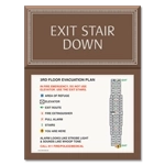 Standard Stairway Evacuation Plans - CA Compliant