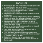 State Pool Sign - Pool Rules - West Virginia Compliant